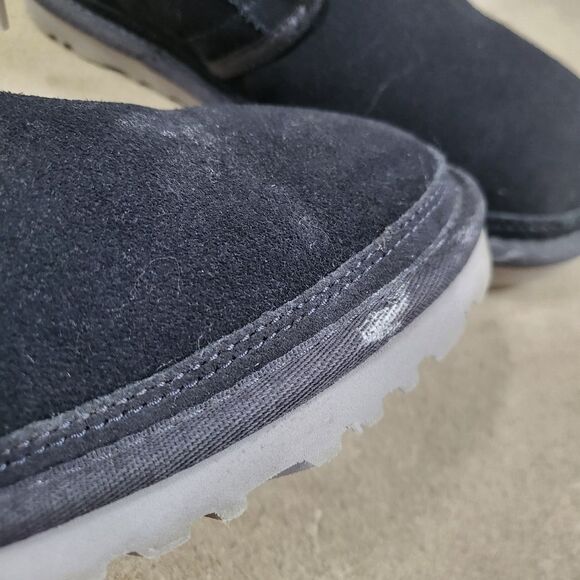 UGG Australia Harkley US Size 5 True Navy Mens Suede BOOTS - Picture 3 of 11